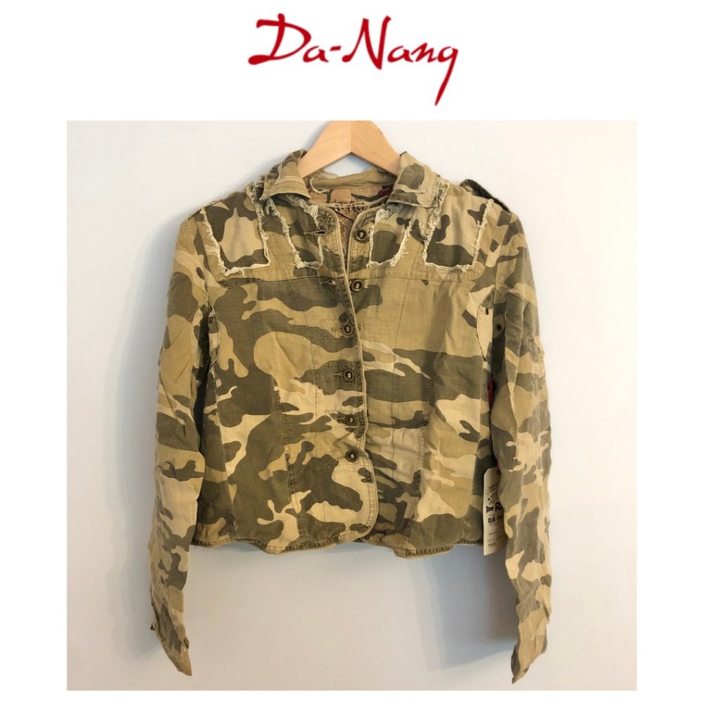 Da-Nang Silk Blend Lightweight Camo Jacket